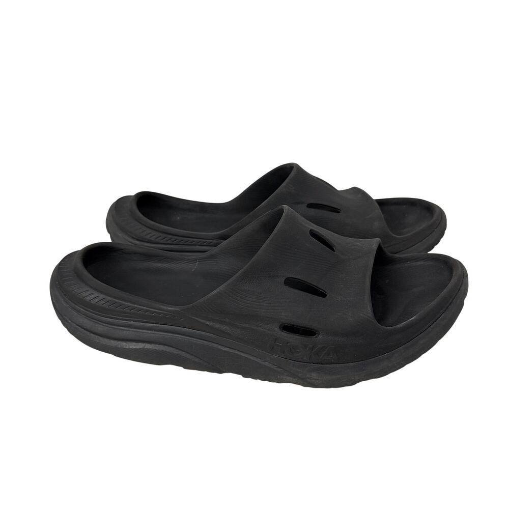 Hoka One One Ora Recovery Slide 3 Men’s Size 13 Black Slip On Sandals Comfort
